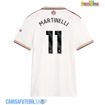 Camisa de time de futebol Arsenal Gabriel Martinelli #11 Replicas 3º Equipamento Feminina 2025-26 Manga Curta